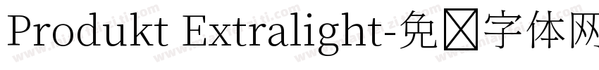 Produkt Extralight字体转换